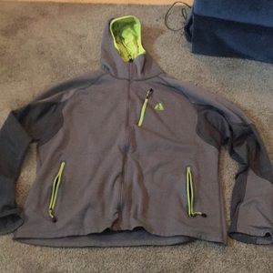First Ascent Men’s Grey and Lime Green Jacket